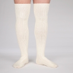 HARDANGER KNESTRØMPER Ullhvit 41-45